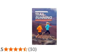 Couverture du livre "Trail-Running" par Larousse, montrant deux coureurs en plein entrainement trail sur un terrain rocheux.